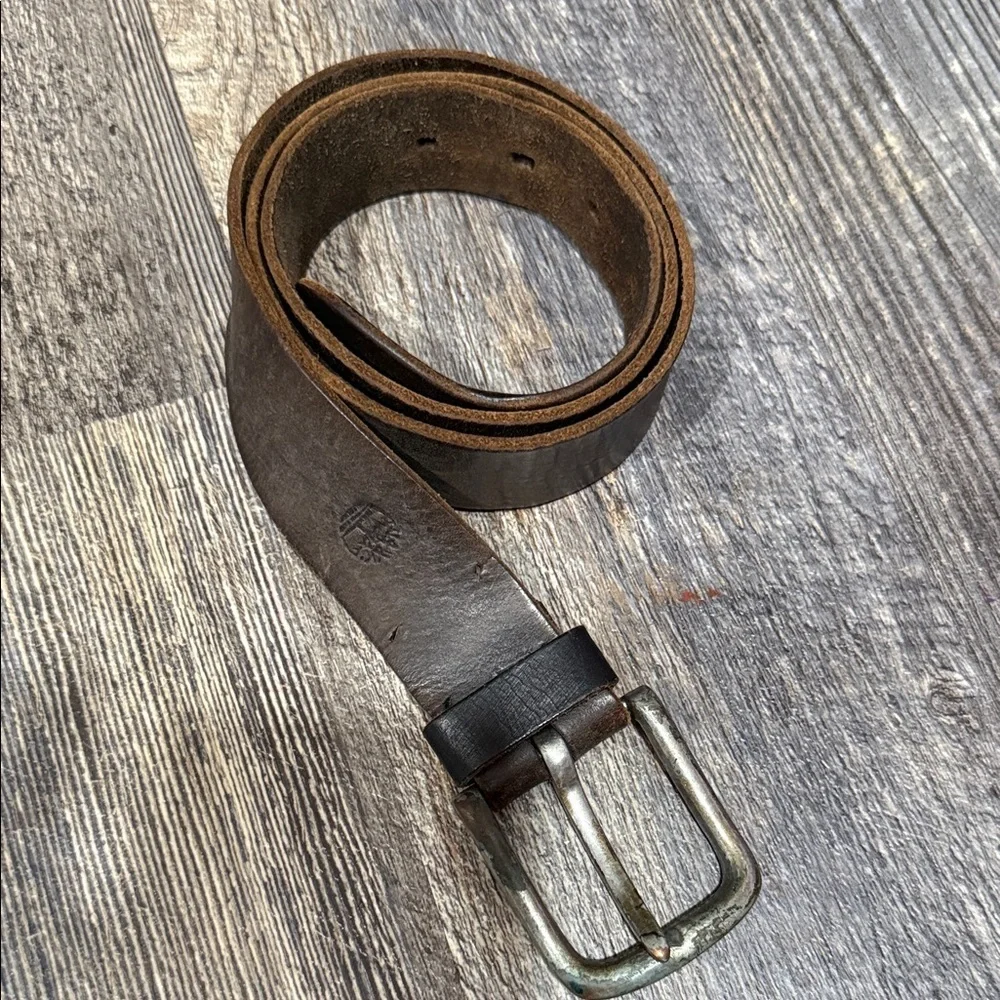 Timberland Dark Brown genuine Leather Belt